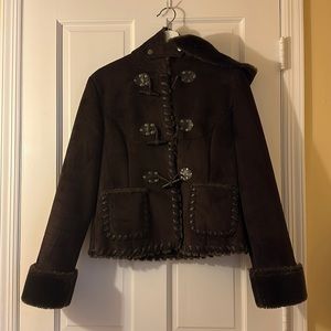 Via Spiga faux Suede fur coat